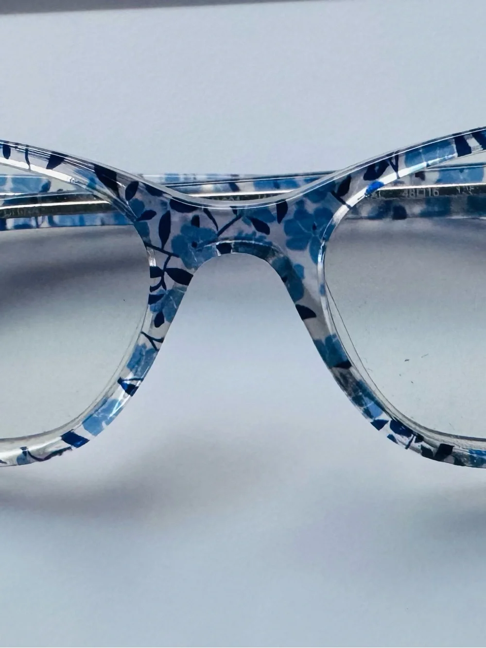 Draper James DJ1001 (414) indigo Floral 48-16 Eyeglass frame/ pre-owned